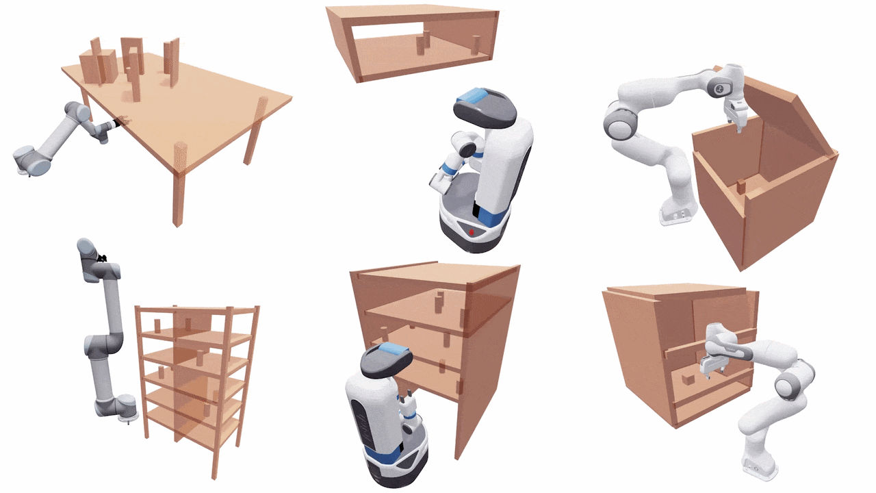 VAMP ultra-fast planning demonstration on the MotionBenchmaker Dataset